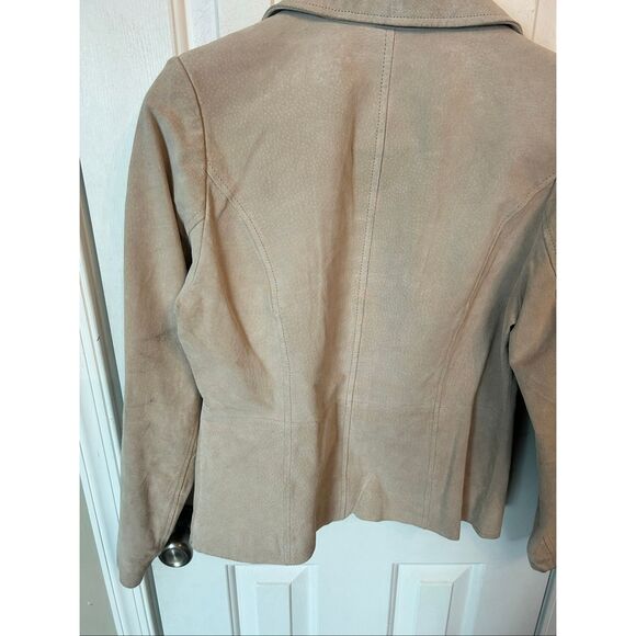 Relativity tan suede/leather jacket size small - Picture 3 of 7